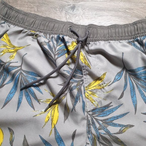 Burnside Mens XL Boardshorts Waist 32"-34" Elastic Vacation Swim Trunks Beach - Picture 2 of 7